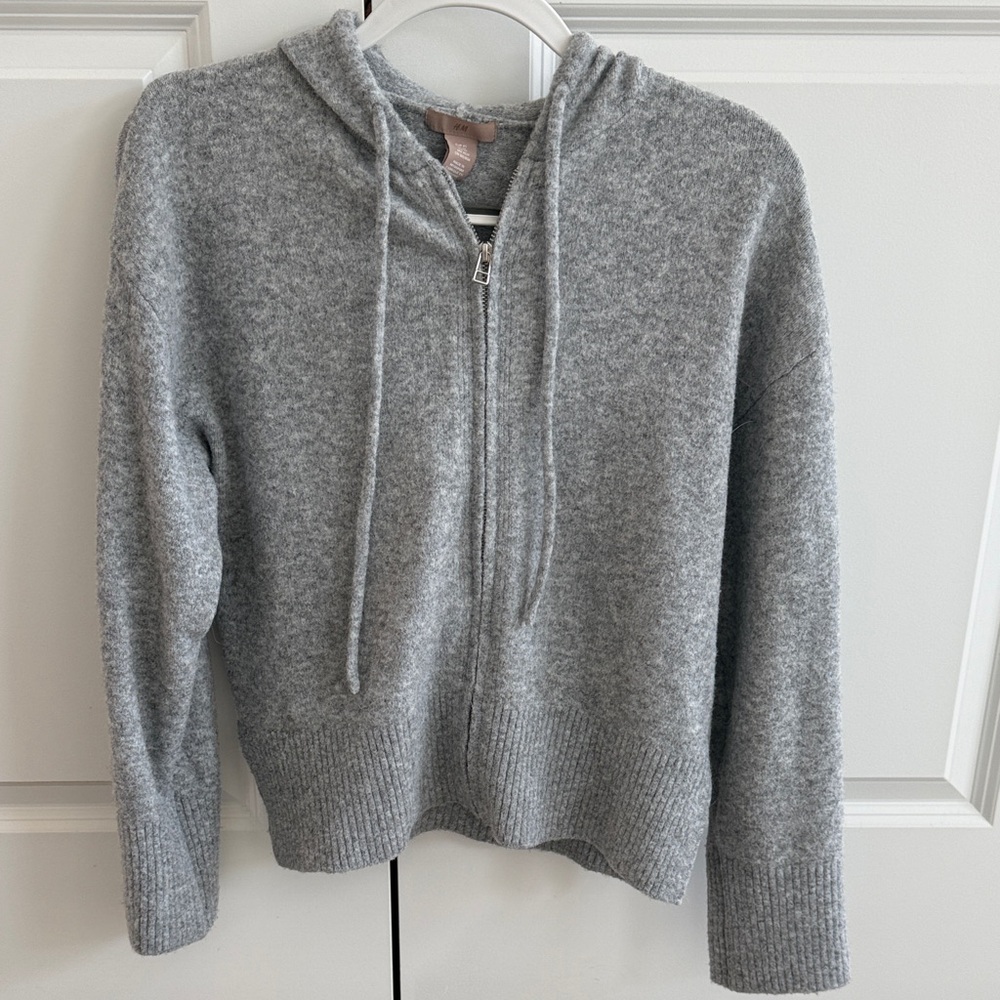 H&M Heather Gray Zip-Up Jacket